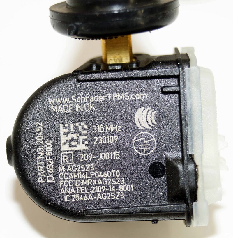 Schrader TPMS Solutions مستشعر ضغط الإطارات (TPMS) بديل OE من شرايدر 20452 سابقًا 20280، مطاطي، تركيب سريع، 315 ميغاهرتز، فورد F2GT-1A180-AB، F2GT-1A189-A (عبوة من 1)  - Image 4